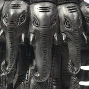 Karungali Ganesha Idol - Panchamukhi Mahaganapathi: Divine Protection & Prosperity (Large)